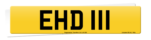 Registration number EHD 111